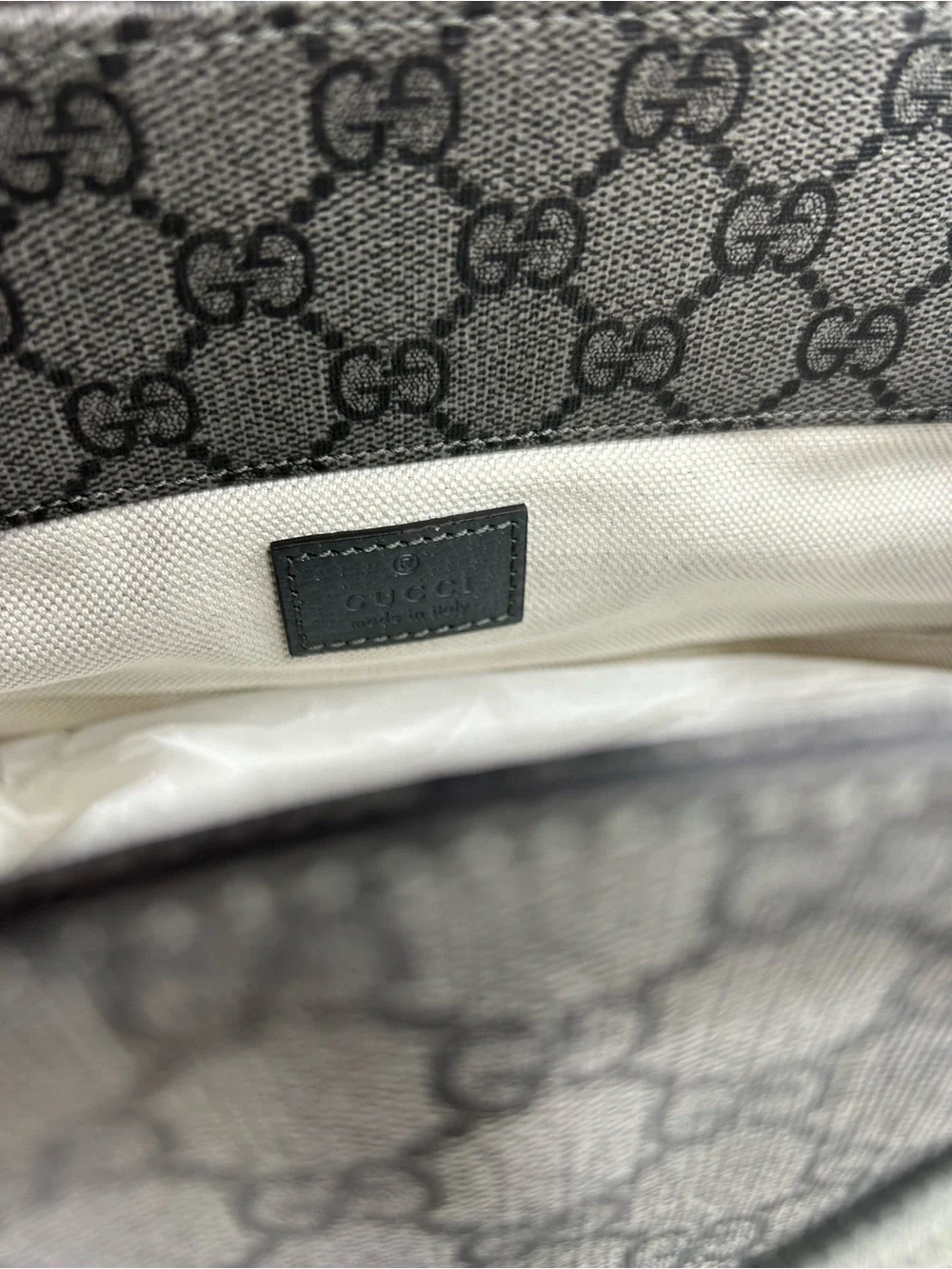 Unisex, Gucci, GG Supreme canvas backpack made in Italy NWT
